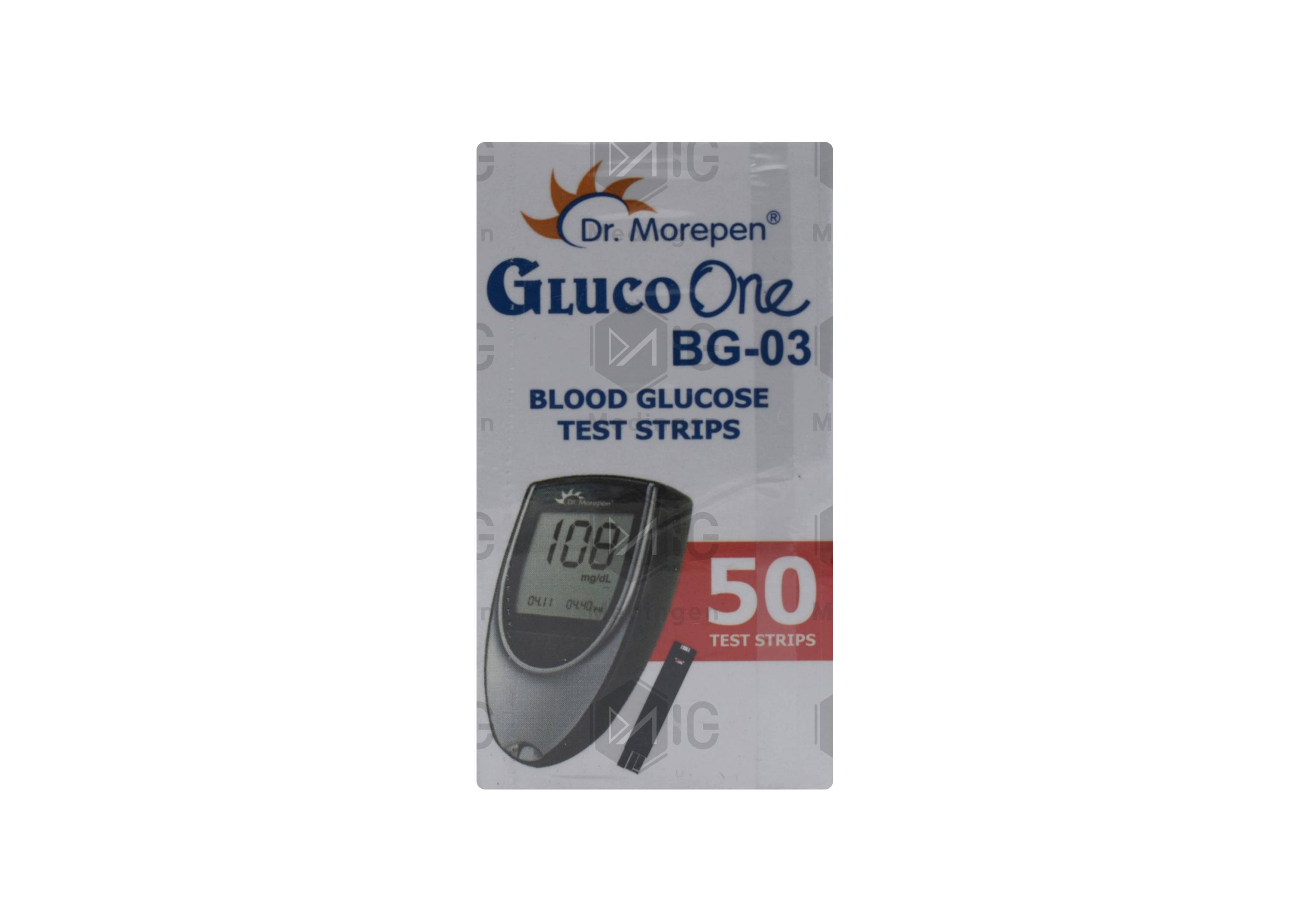 GLUCO ONE BLOOD GLUCOSE 50 TEST STRIPS